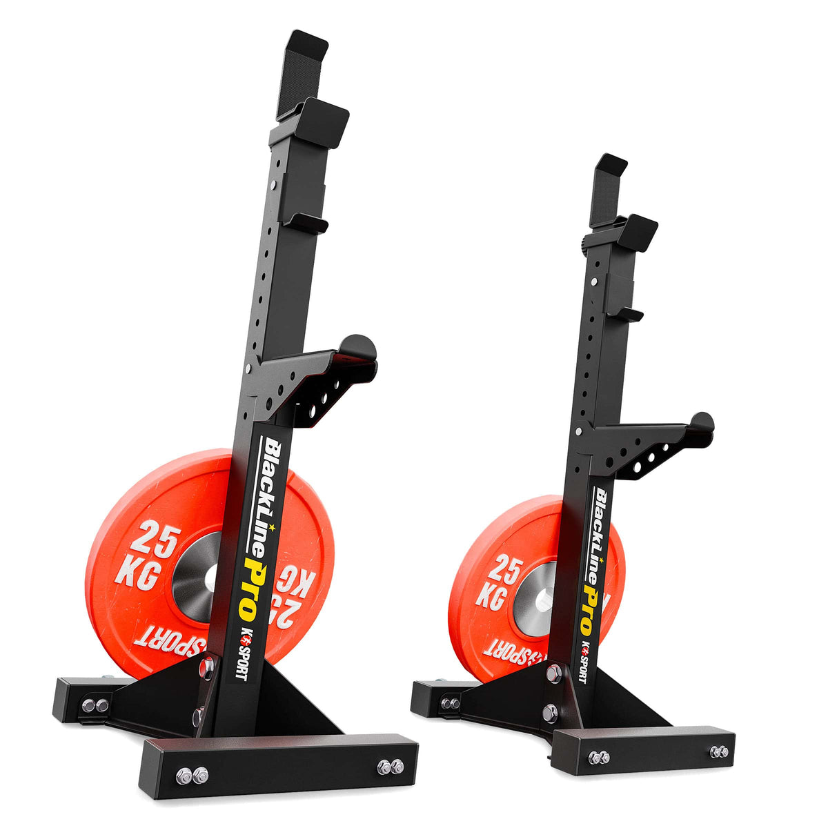 KSG017 barbell stands with weight plate storage position