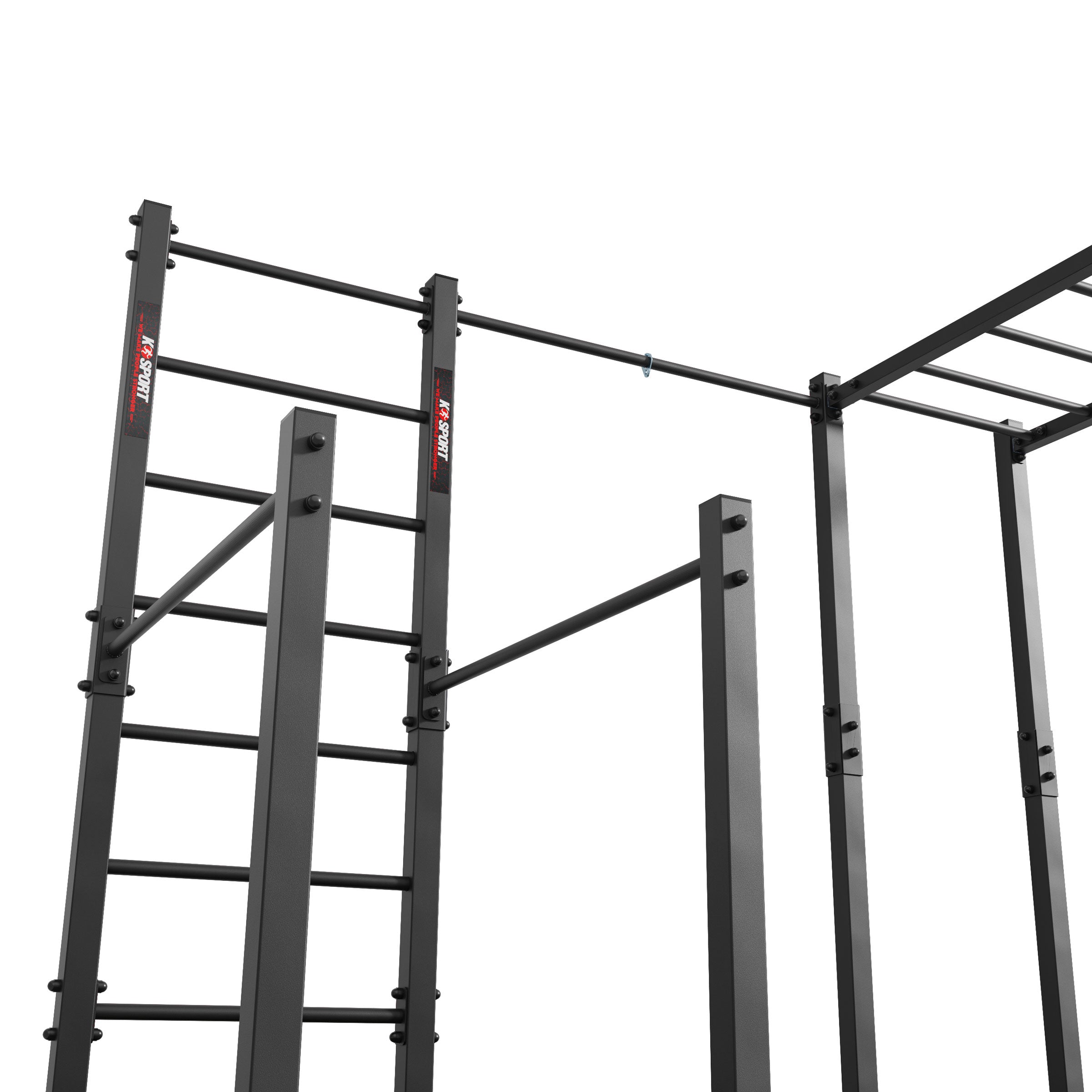 Outdoor monkey bars and dip bars for full-body calisthenics training