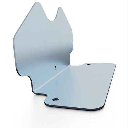 Side view of K-Sport checker plate footplate