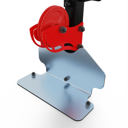 K-Sport checker plate footplate installed on cable pulley station