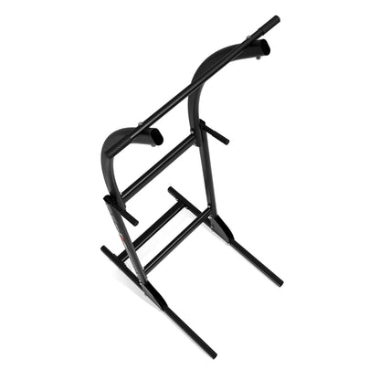 View from above of the pull-up station showing the handles and base