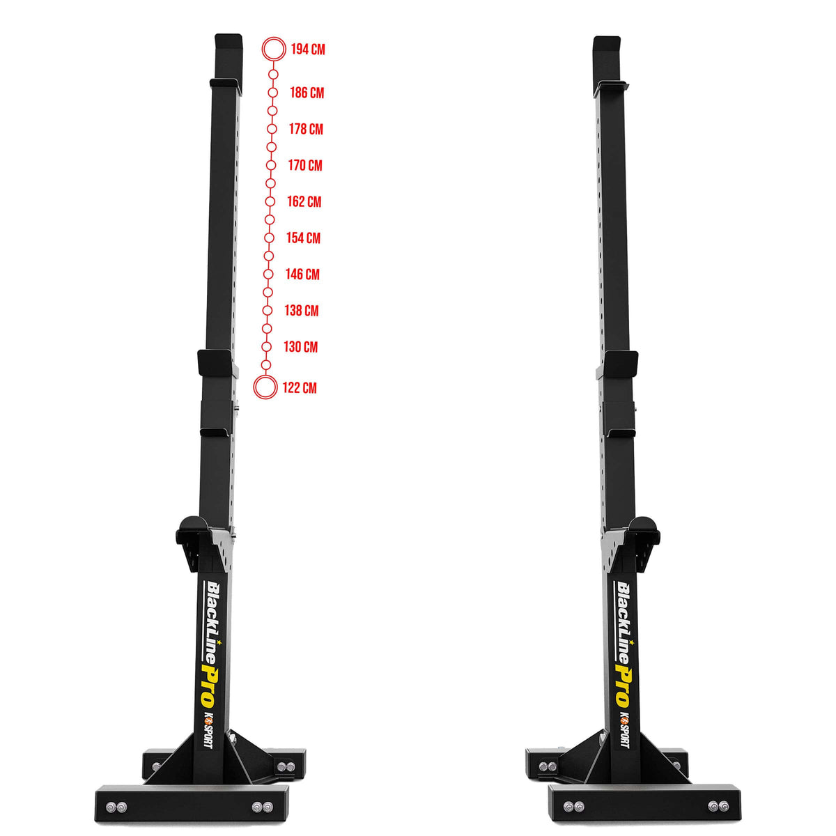 KSG017 barbell stands with adjustable height from 122 to 194 cm