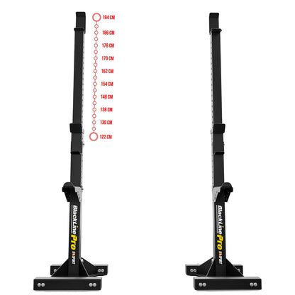 KSG017 barbell stands with adjustable height from 122 to 194 cm
