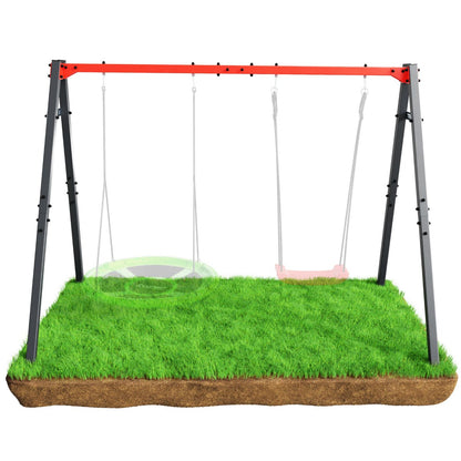 Double Children's Swing Frame for Garden