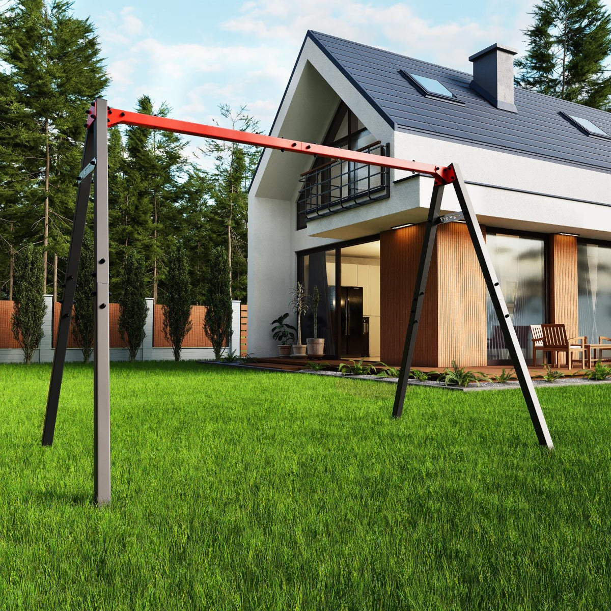 Double Children's Swing Frame for Garden