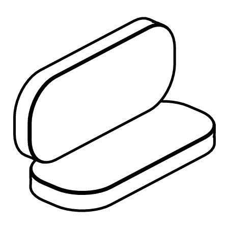 Icon showing padded armrest