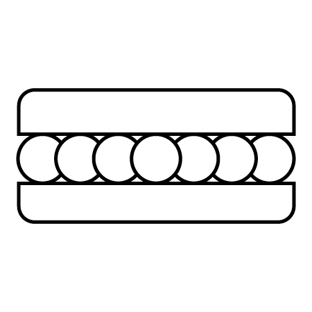 Icon showing transport wheels for adjustable weight bench