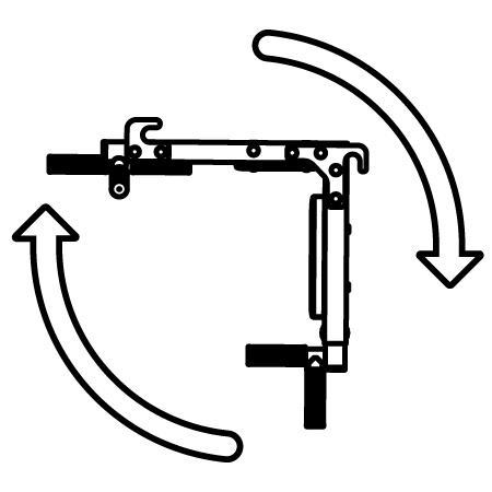 Icon showing quick change between training positions