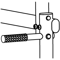 Icon showing dip handles