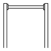 Icon showing pull-up bar