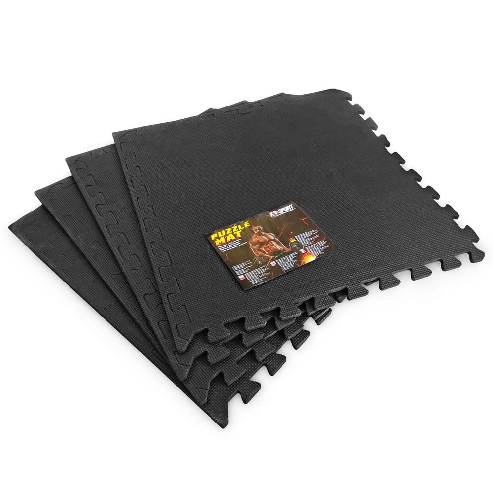Interlocking gym floor protection mat for home gym equipment