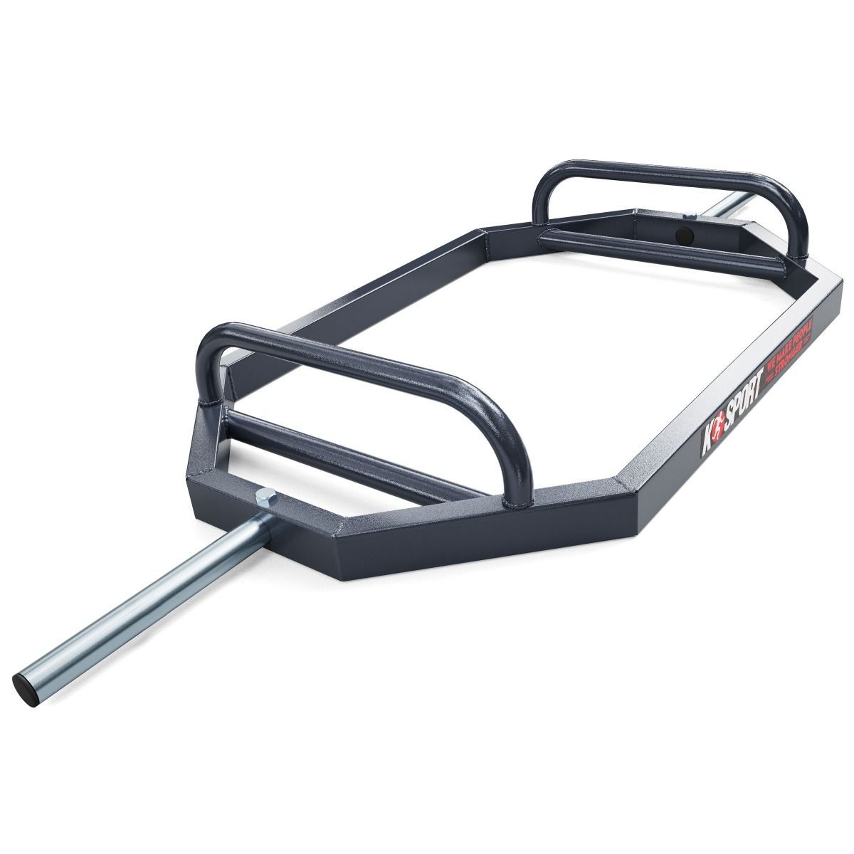 K-Sport Olympic trap bar with raised handles and weight plate sleeves