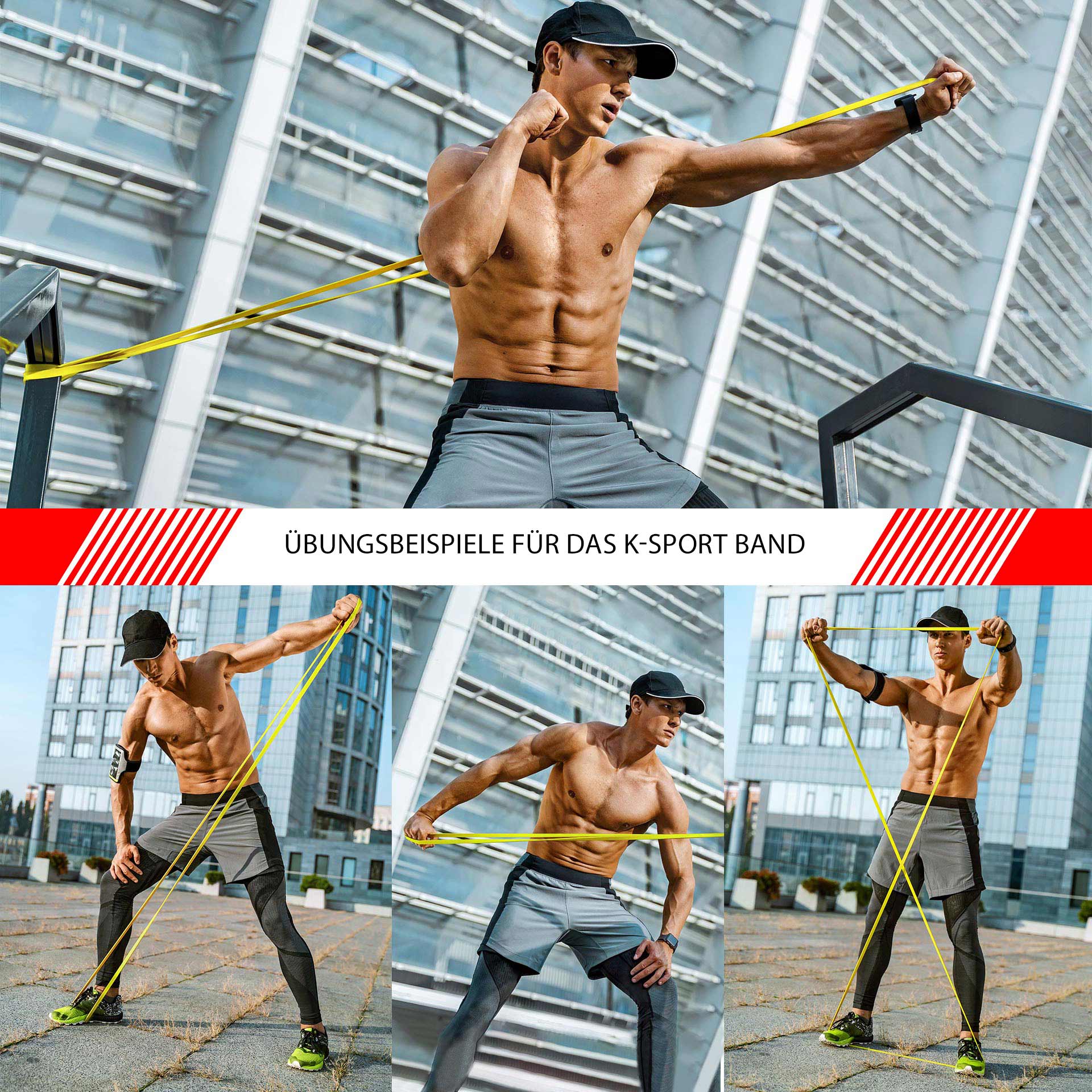 Training exercises with K-Sport resistance bands