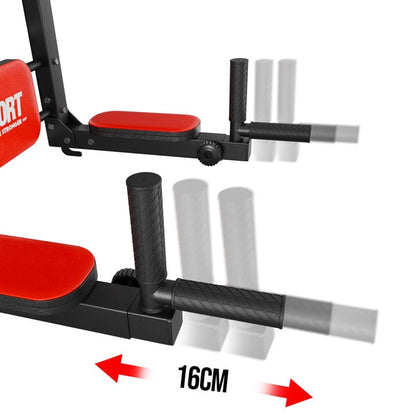 Swedish Ladder Wall Set adjustable dip handles with 16 cm range for customized workouts
