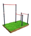 K-Sport pull-up and dip station on grass