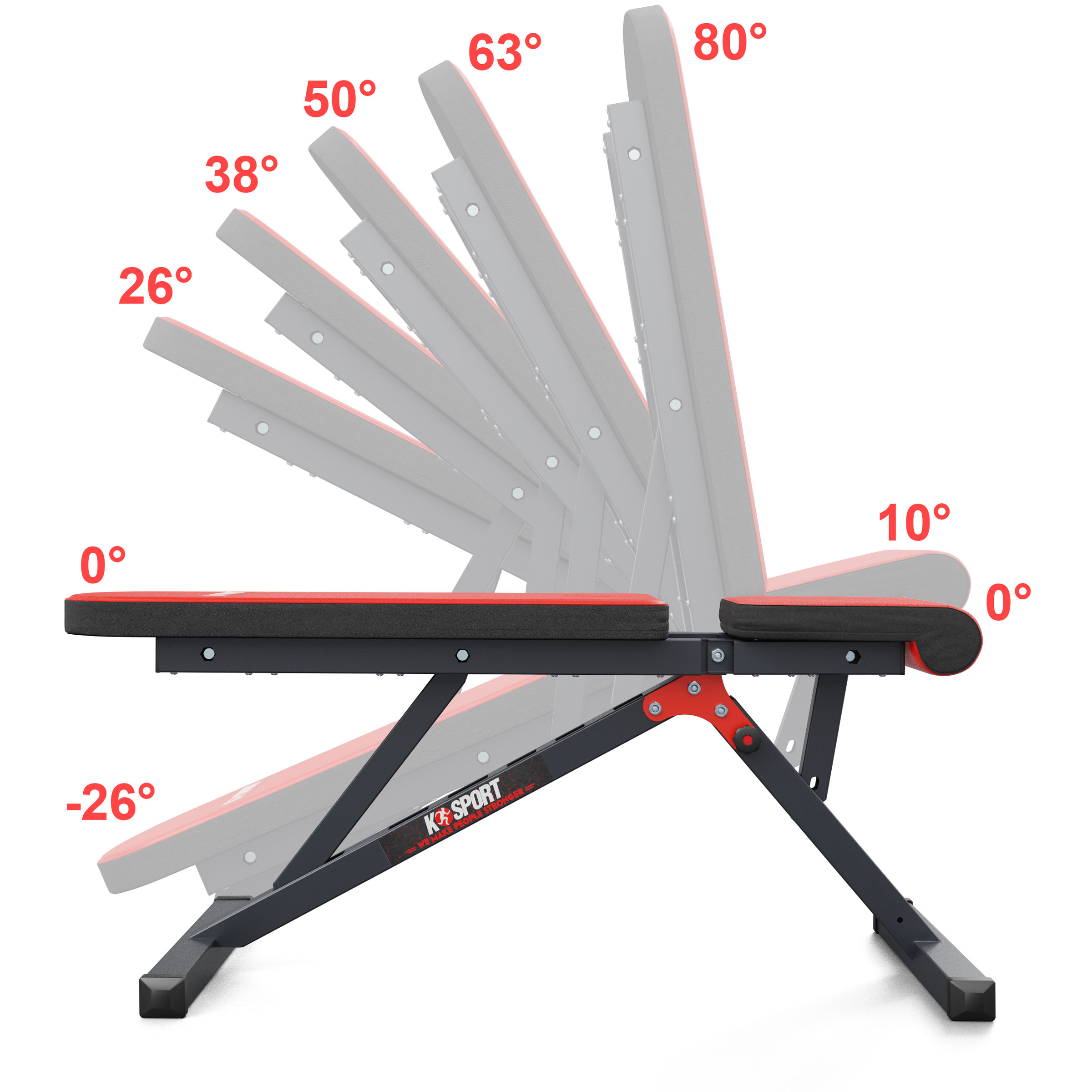 Adjustable And Foldable Weight Lifting Bench | K-Sport UK